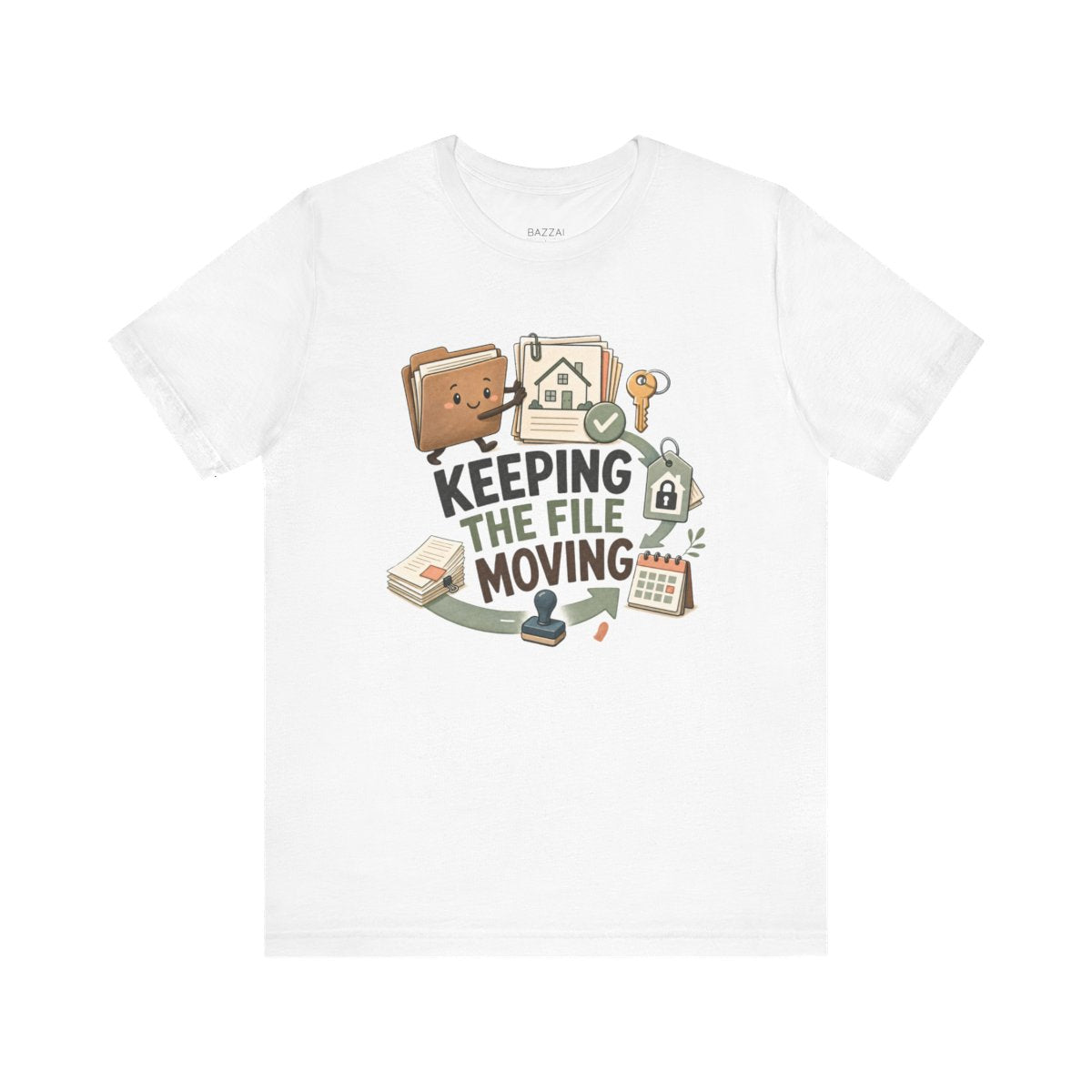 Mortgage Processor T-Shirt — Keeping the File Moving — mortgage t-shirt design