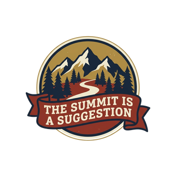 Hiking Humor T-Shirt — The Summit Is a Suggestion