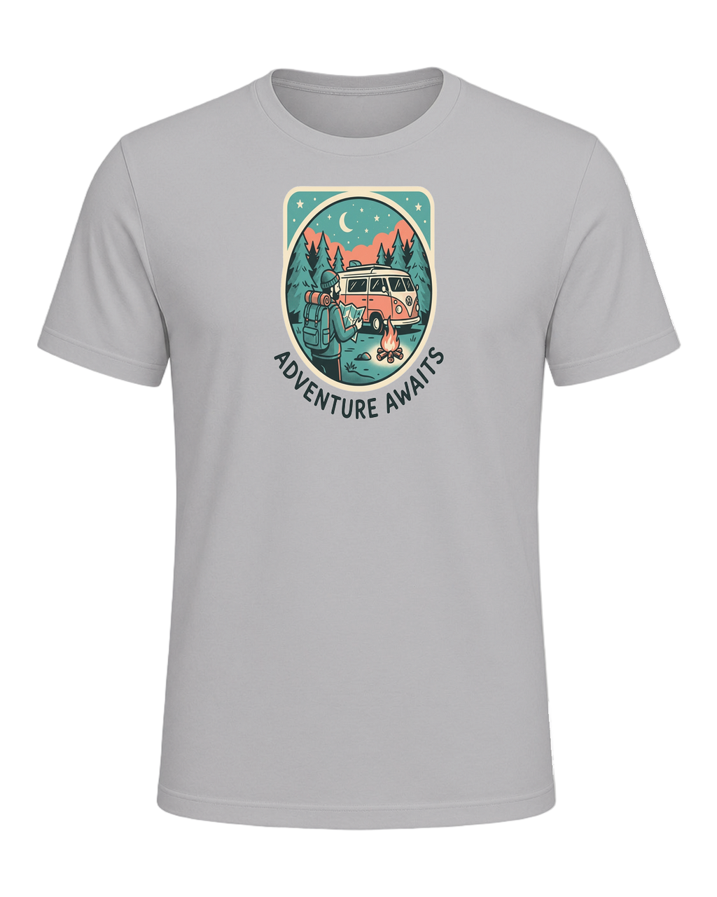 ADVENTURE AWAITS — Athletic Heather