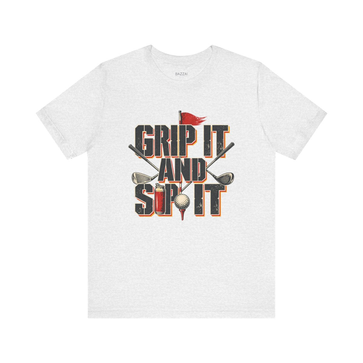 Golf Humor T-Shirt — Grip It and Sip It — golf t-shirt design