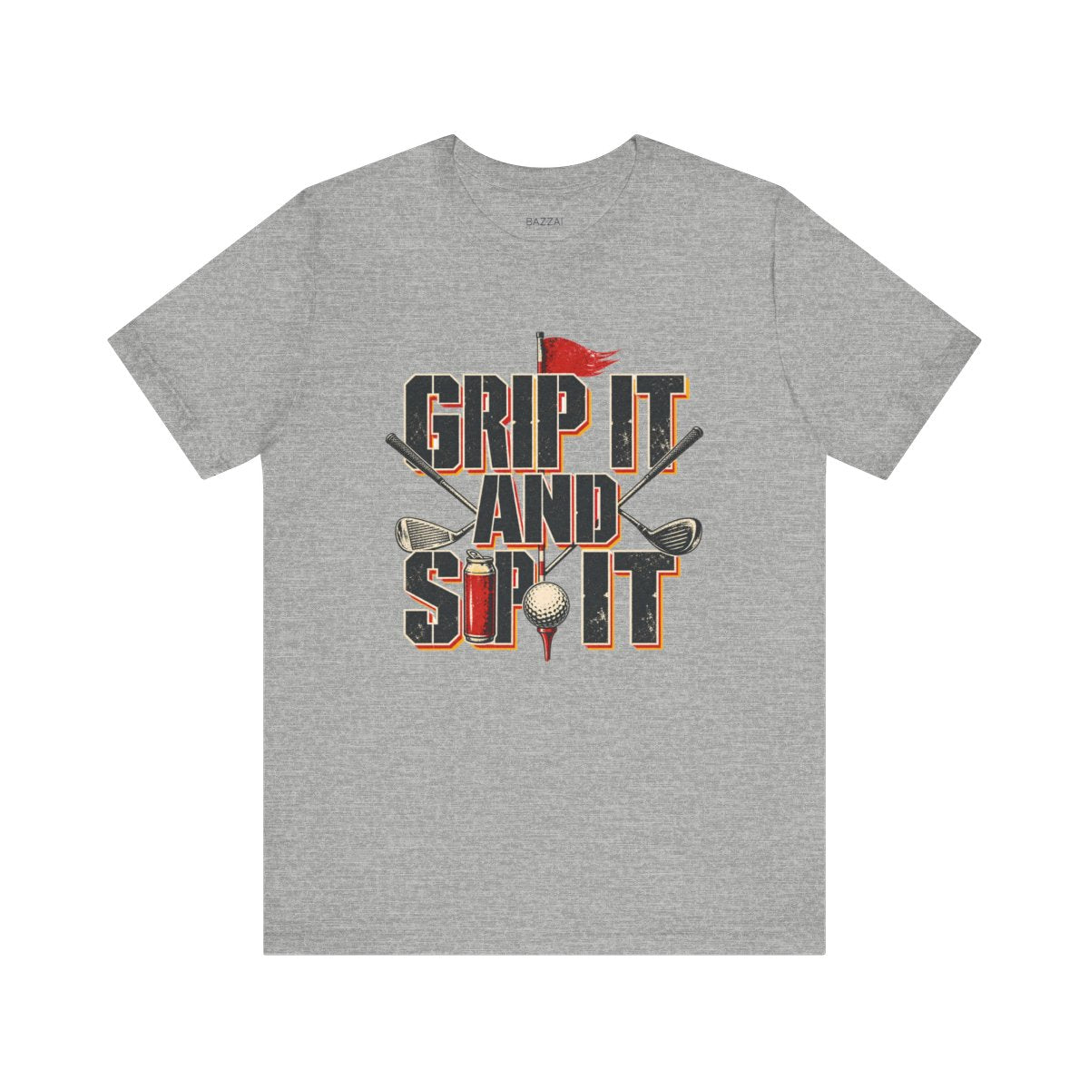 Golf Humor T-Shirt — Grip It and Sip It — golf t-shirt design