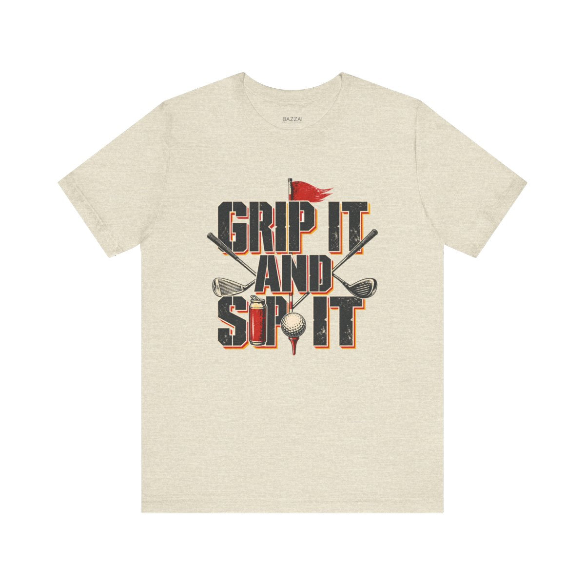 Golf Humor T-Shirt — Grip It and Sip It — golf t-shirt design