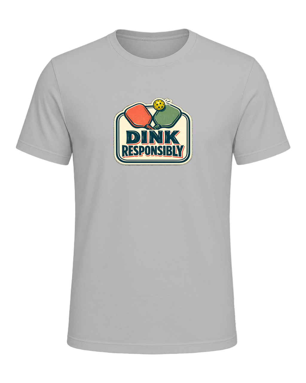 Dink Responsibly Tee — Athletic Heather