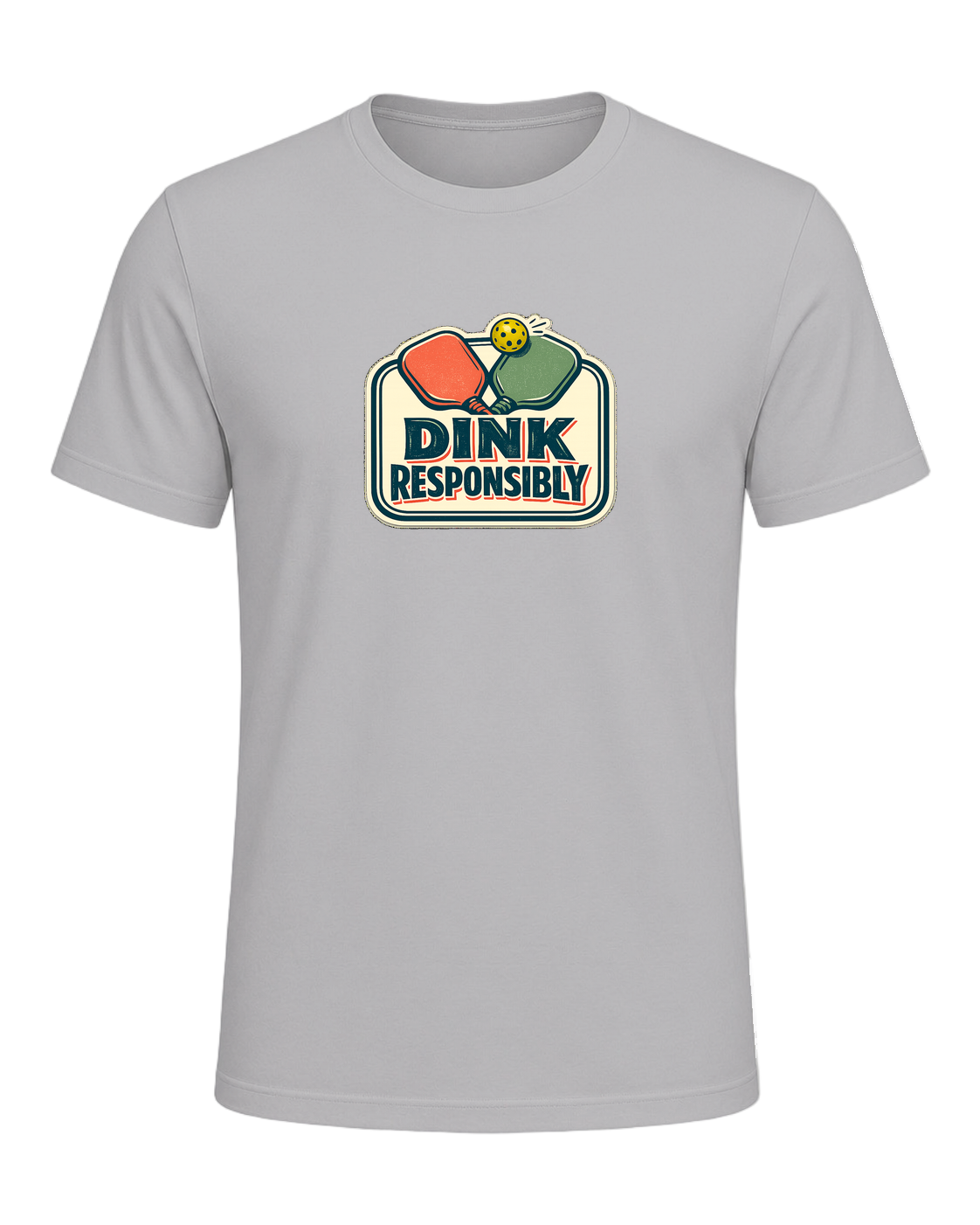Dink Responsibly Tee — Athletic Heather