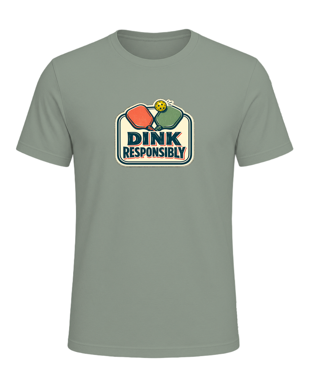 Dink Responsibly Tee — Sage