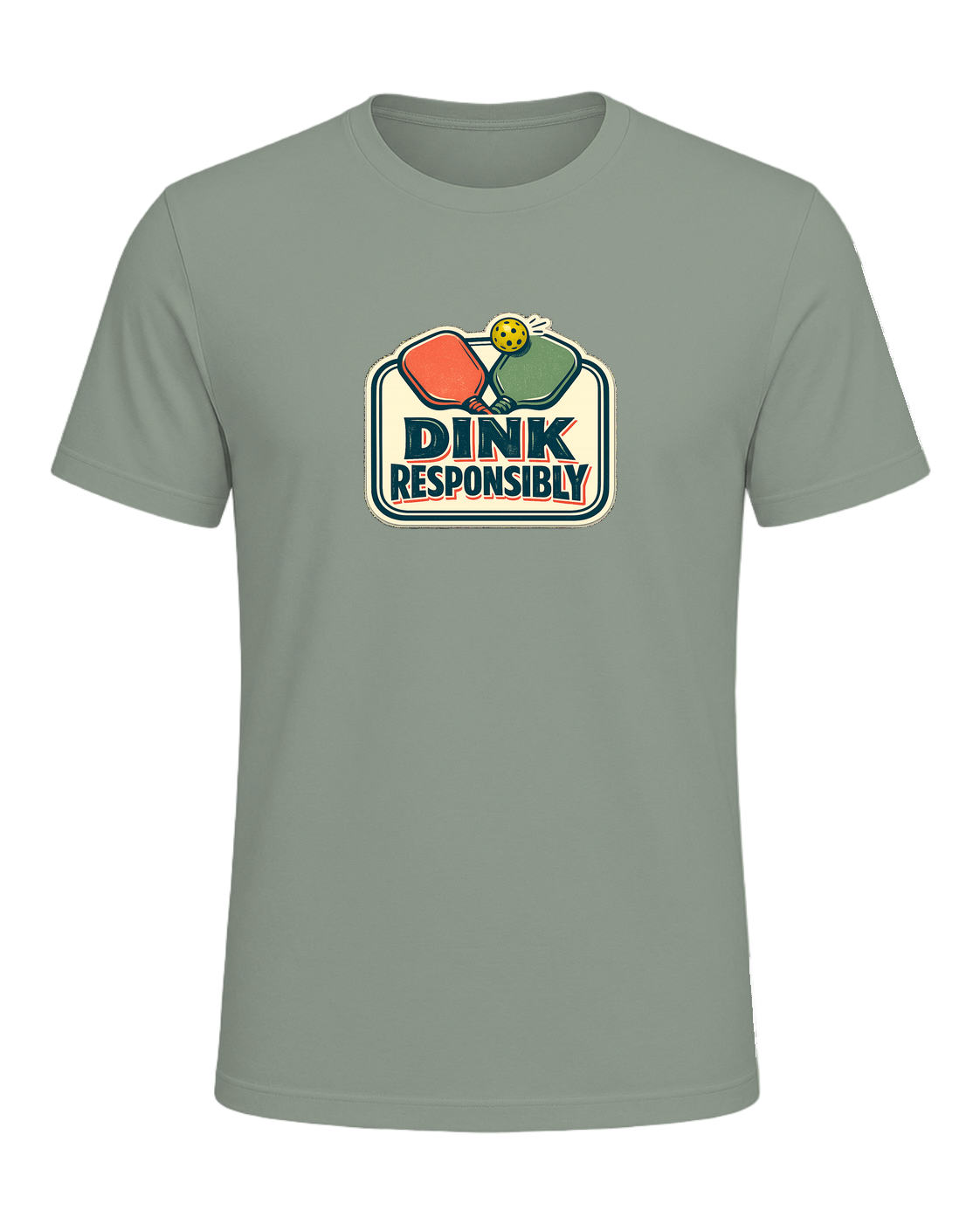 Dink Responsibly Tee — Sage