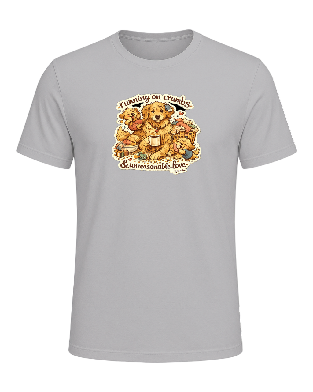 Running On Crumbs & Unreasonable Love Tee — Athletic Heather