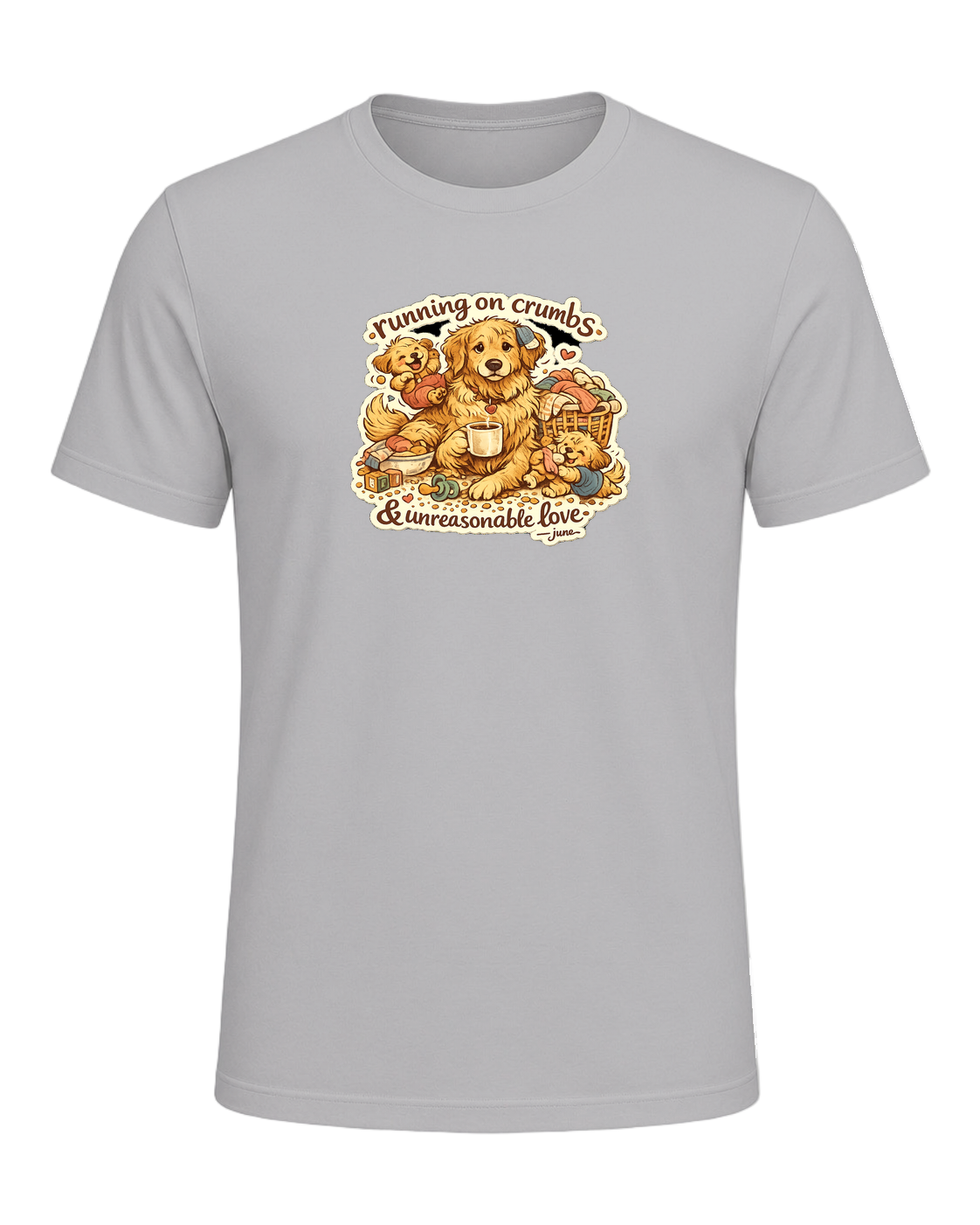 Running On Crumbs & Unreasonable Love Tee — Athletic Heather