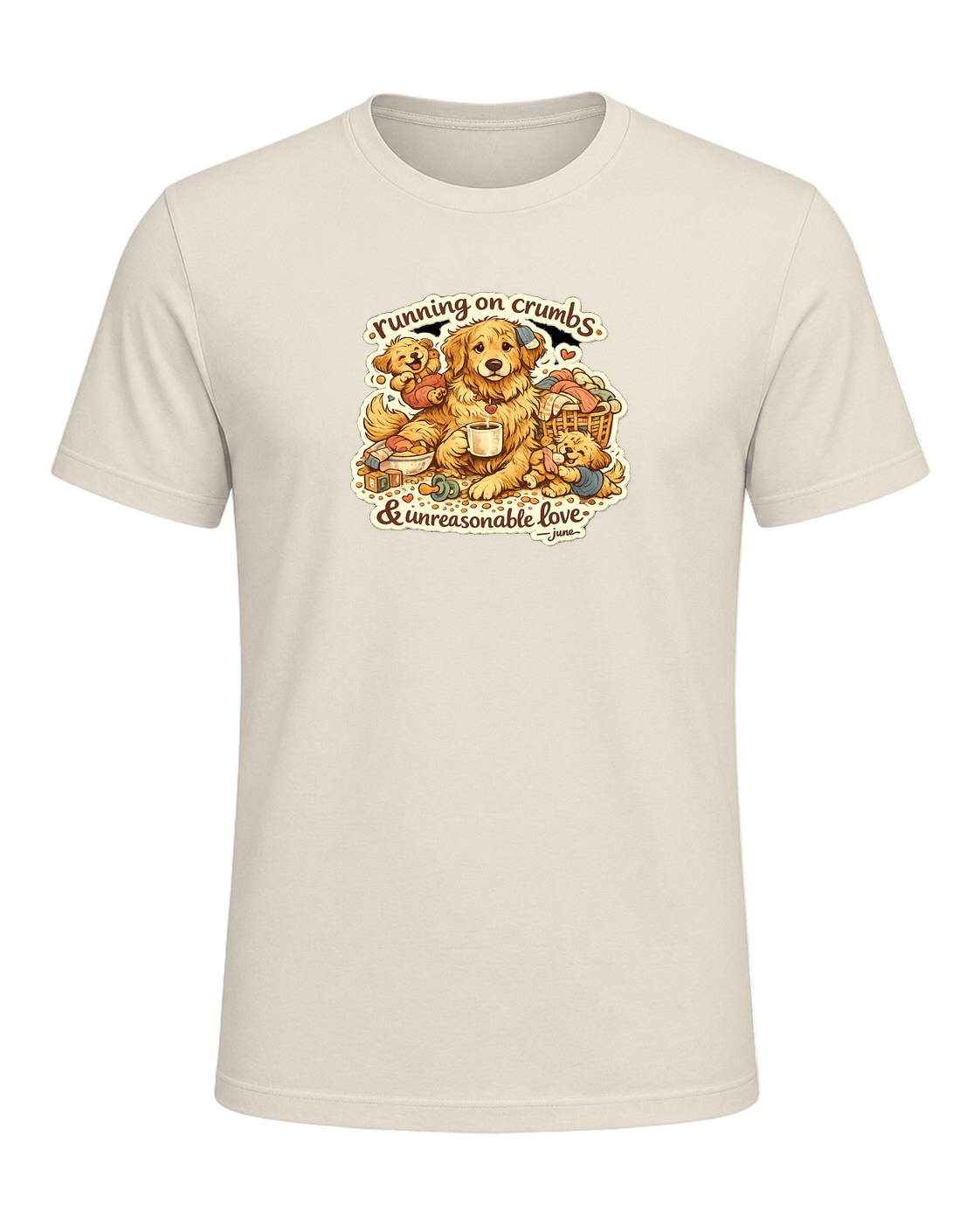 Running On Crumbs & Unreasonable Love Tee — Heather Prism Natural