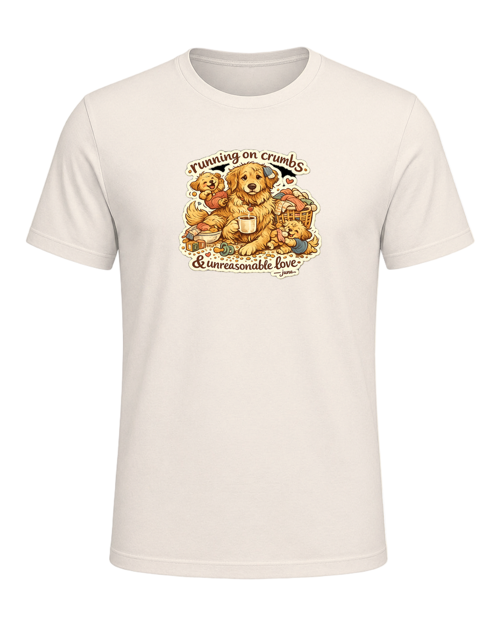 Running On Crumbs & Unreasonable Love Tee — Natural