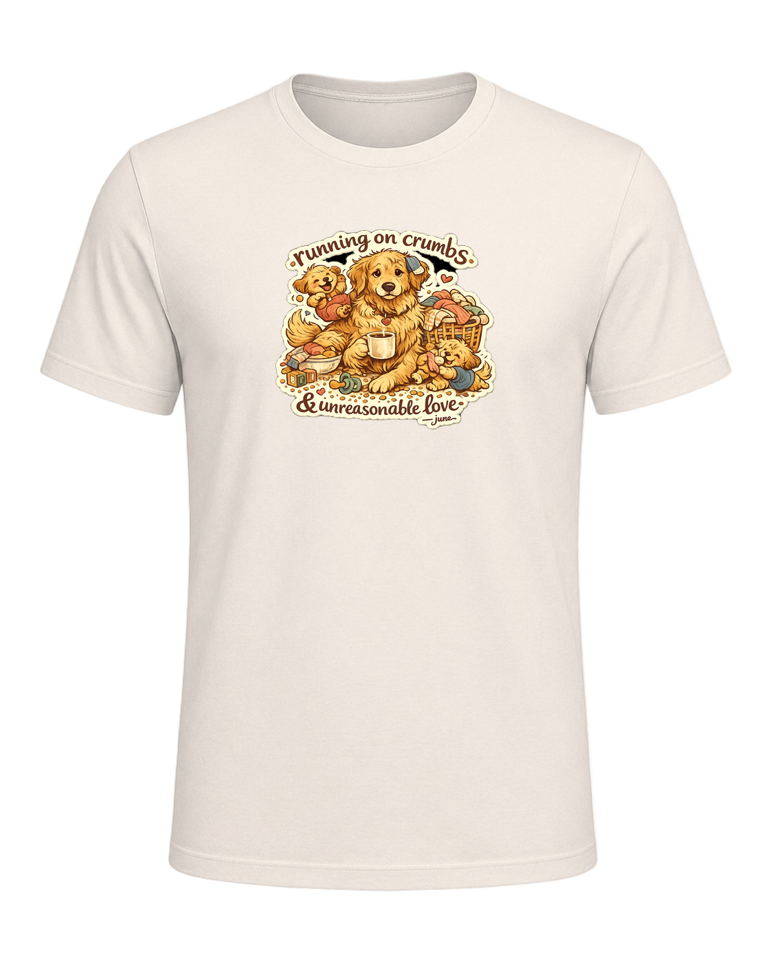 Running On Crumbs & Unreasonable Love Tee — Natural