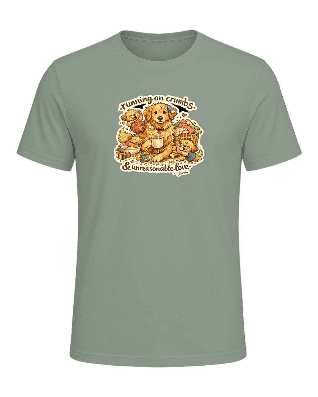 Running On Crumbs & Unreasonable Love Tee — Sage