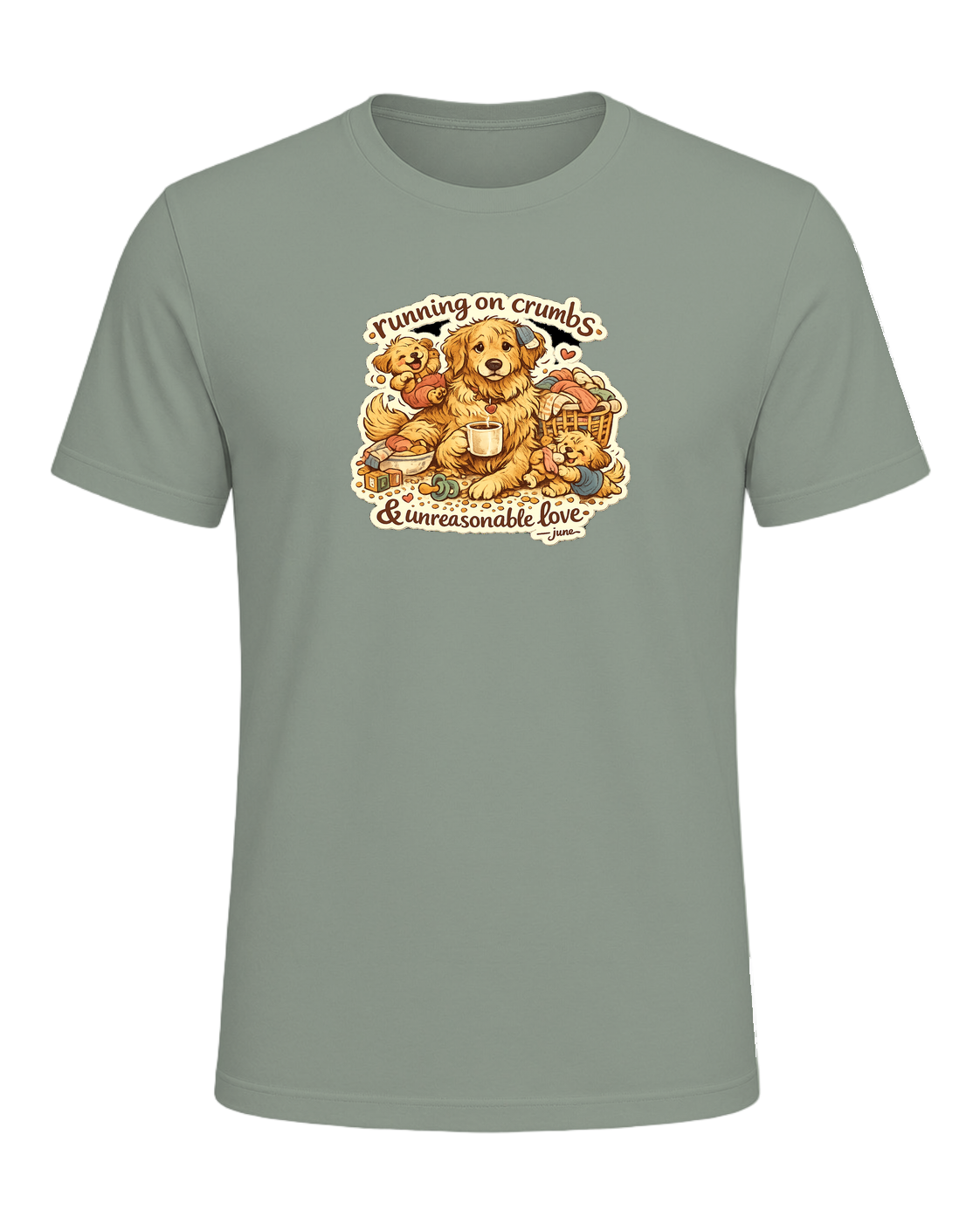 Running On Crumbs & Unreasonable Love Tee — Sage