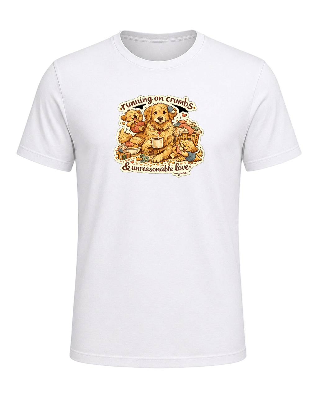 Running On Crumbs & Unreasonable Love Tee — White