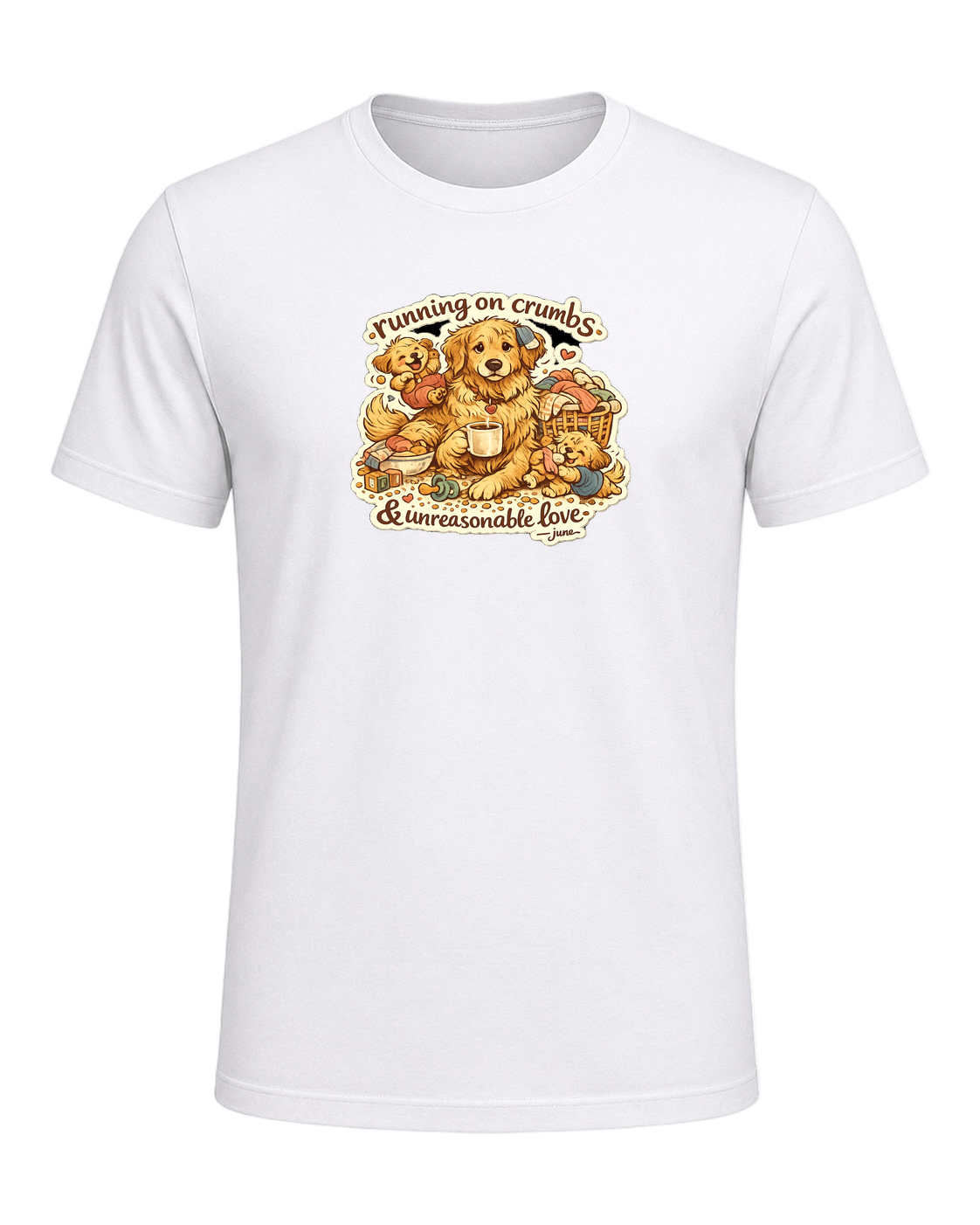 Running On Crumbs & Unreasonable Love Tee — White