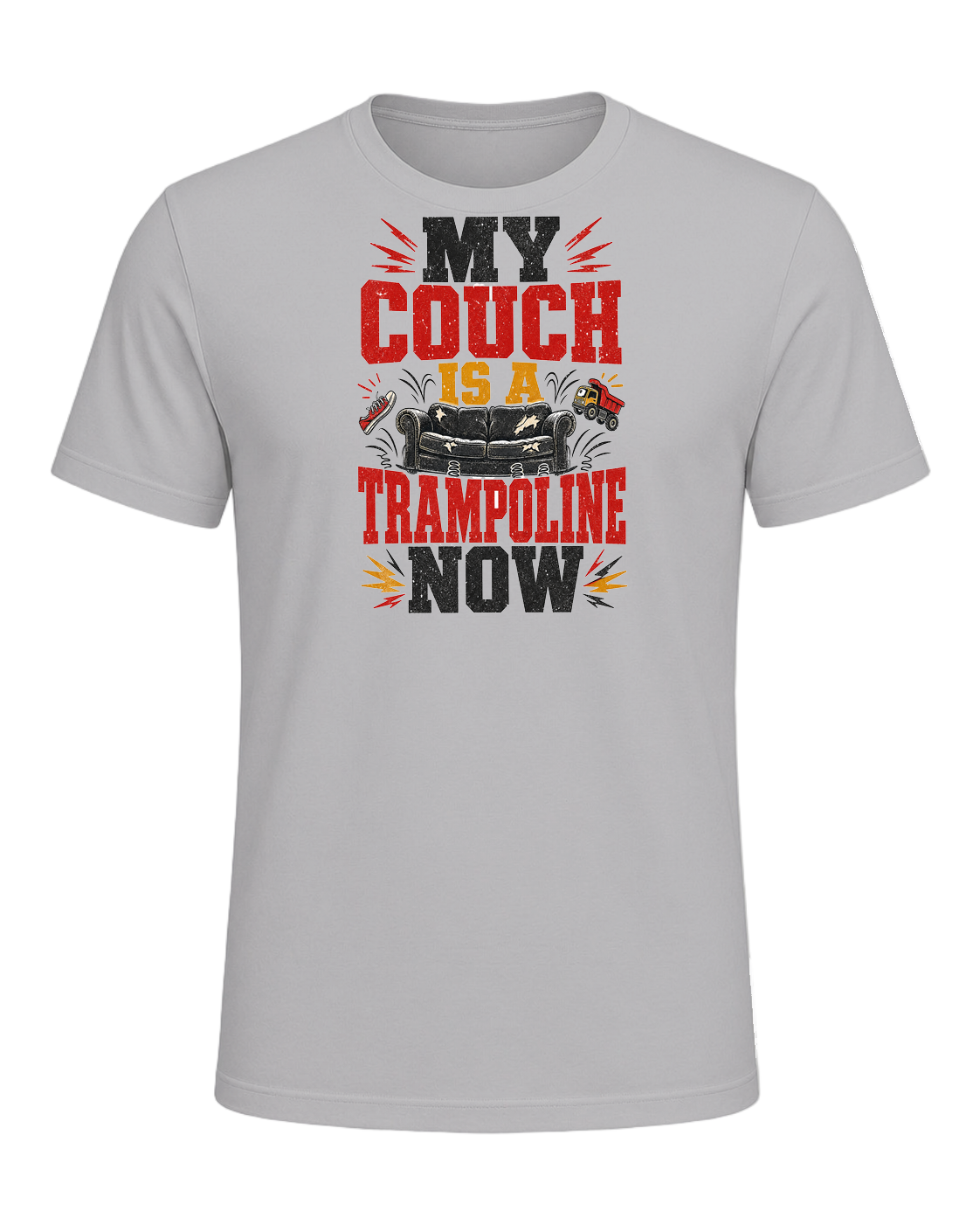 My couch is a trampoline now — Athletic Heather