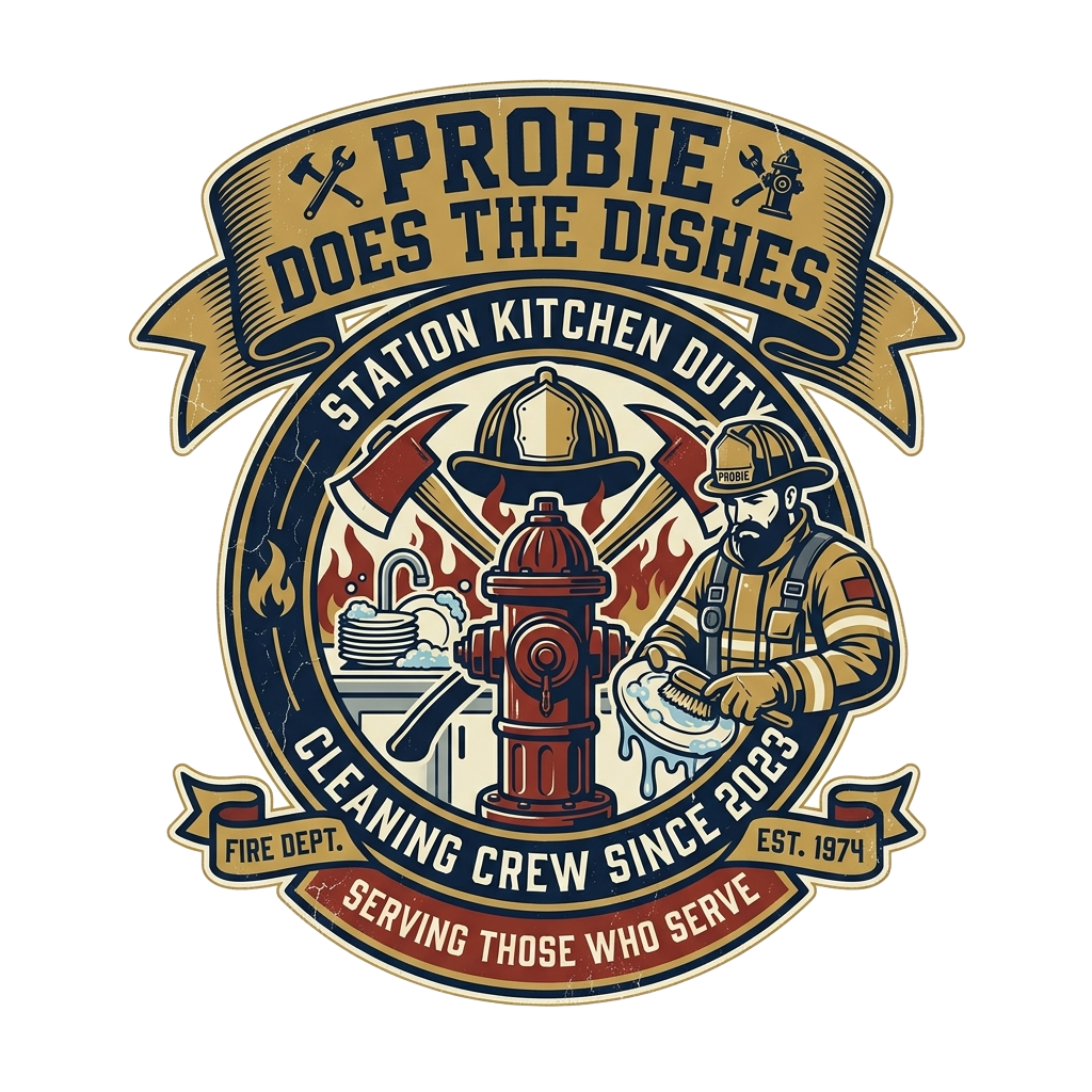 Probie does the dishes