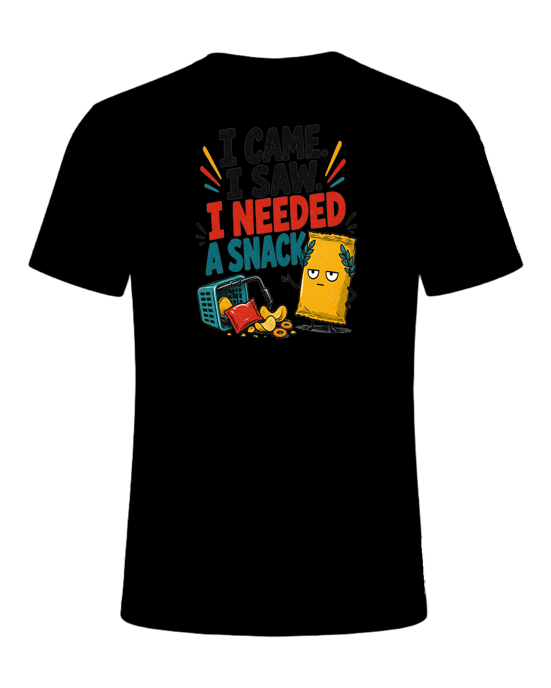 I CAME. I SAW. I NEEDED A SNACK — Black