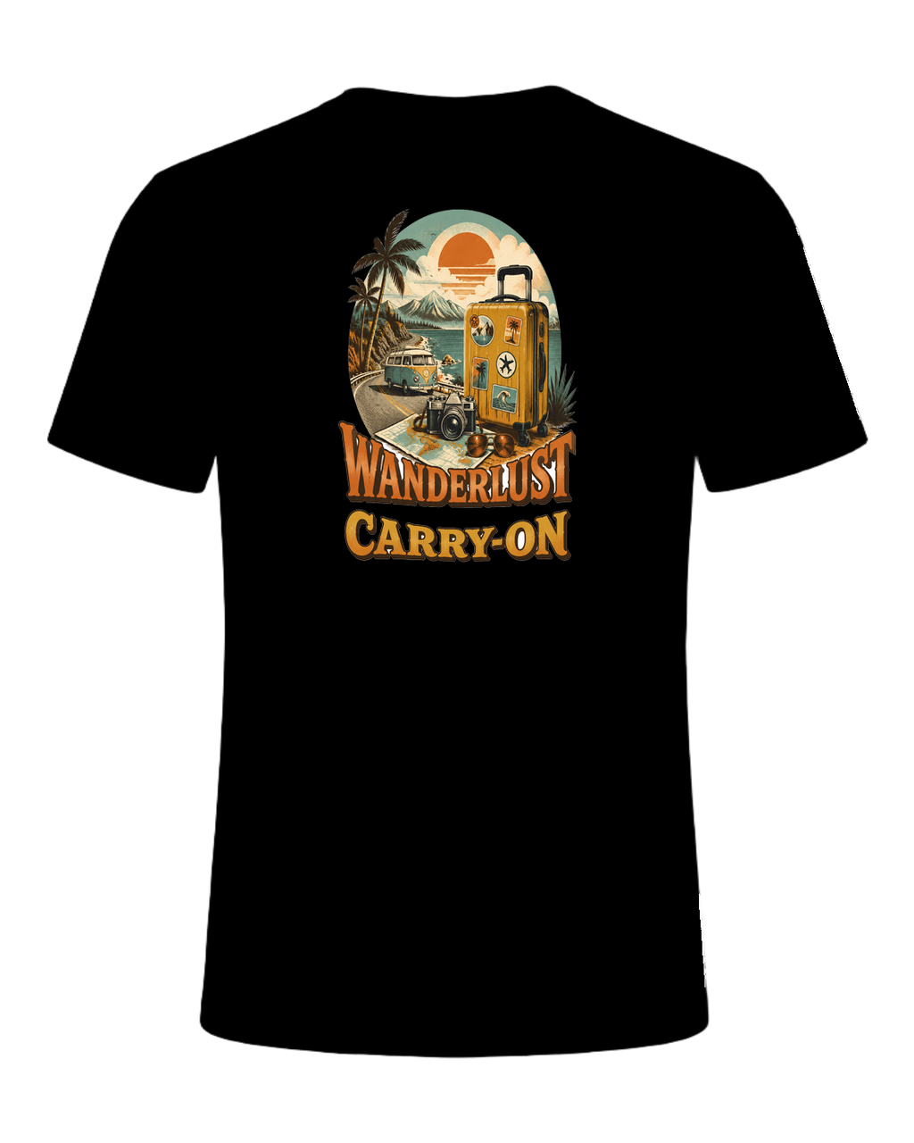 WANDERLUST AND A CARRY-ON — Black