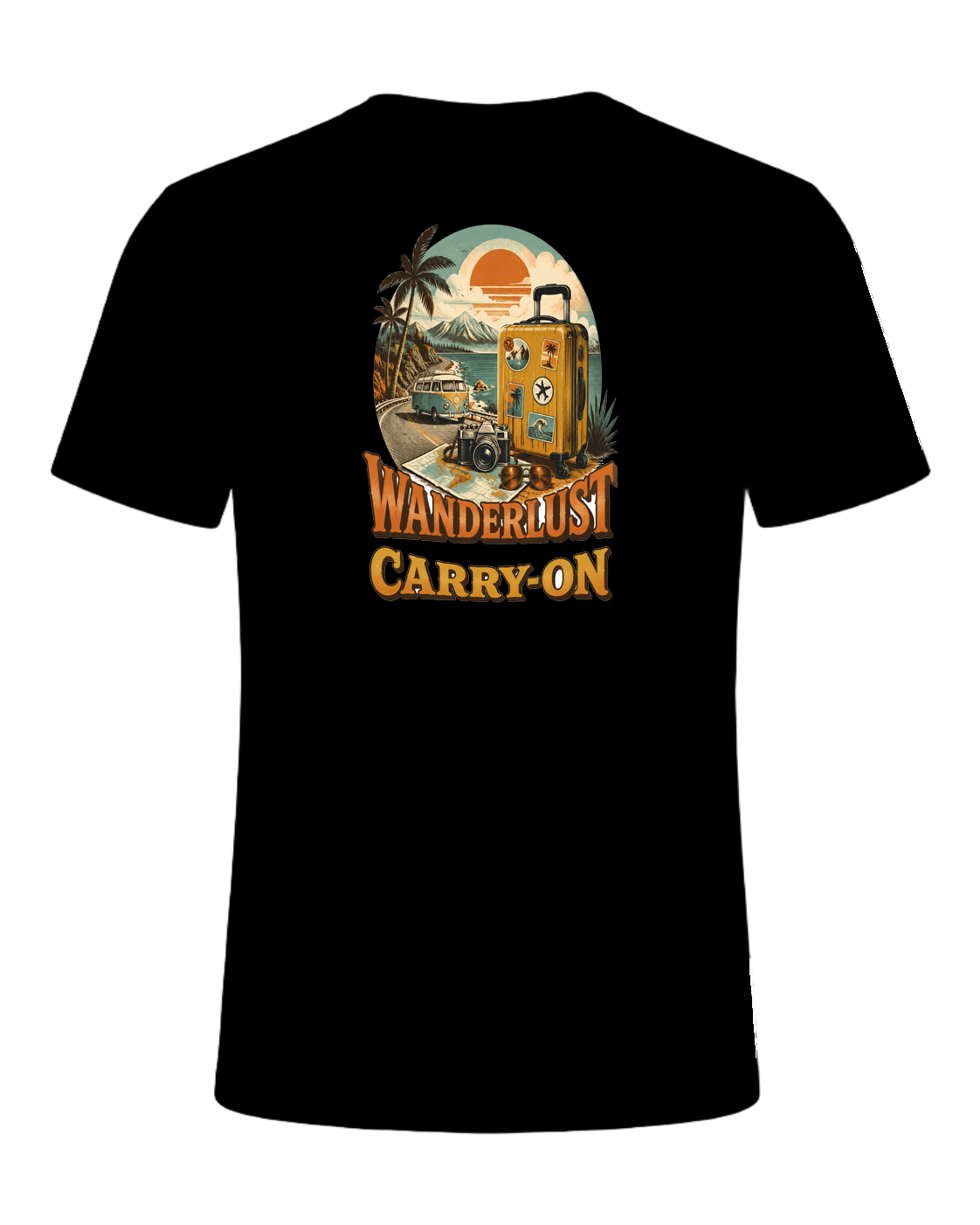 WANDERLUST AND A CARRY-ON — Black