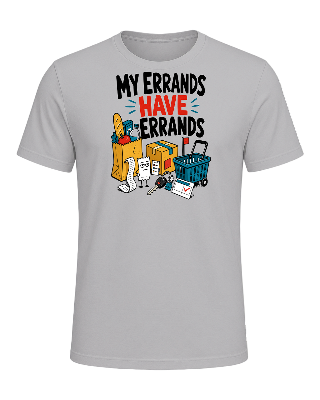MY ERRANDS HAVE ERRANDS — Athletic Heather