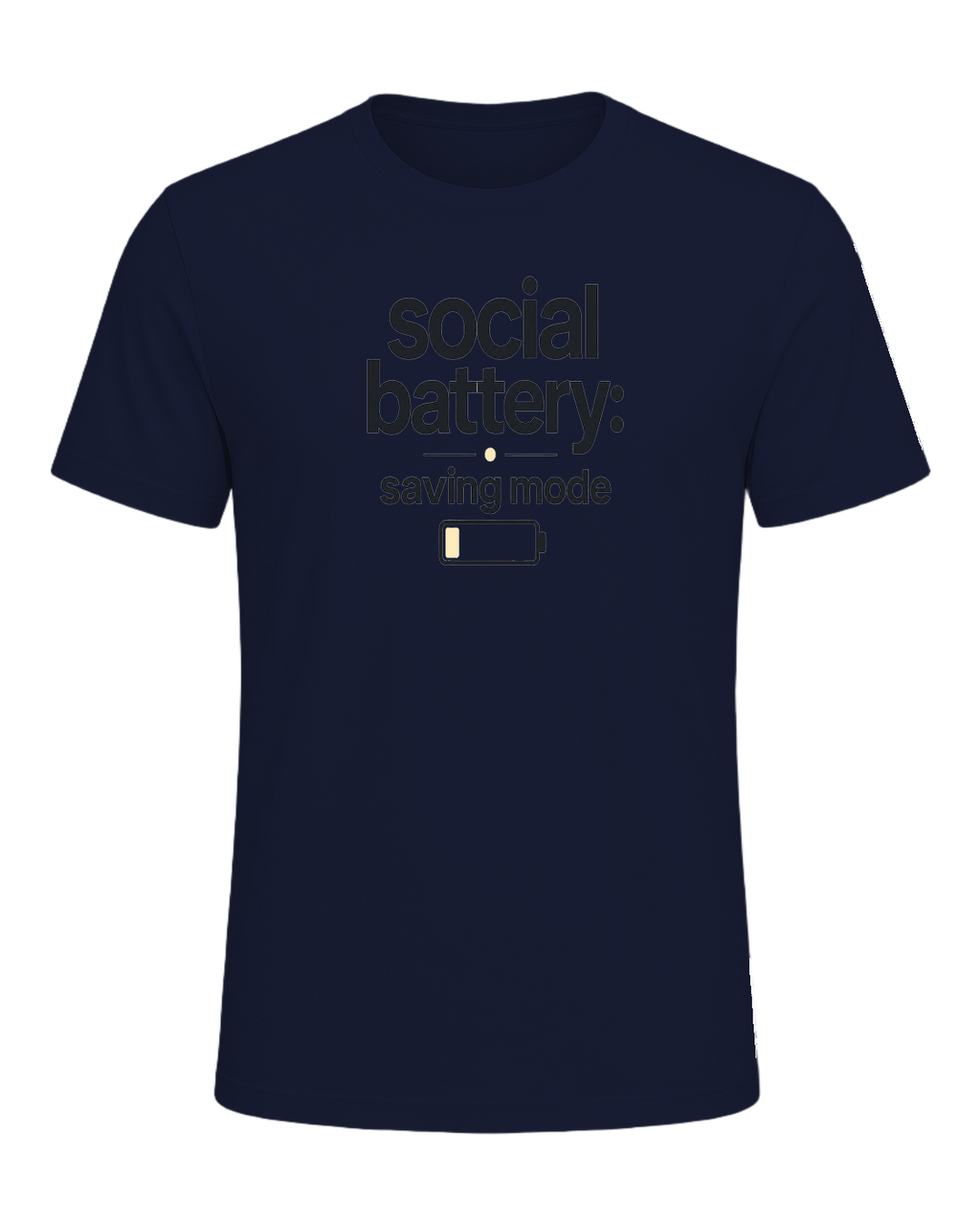 social battery: saving mode — Navy