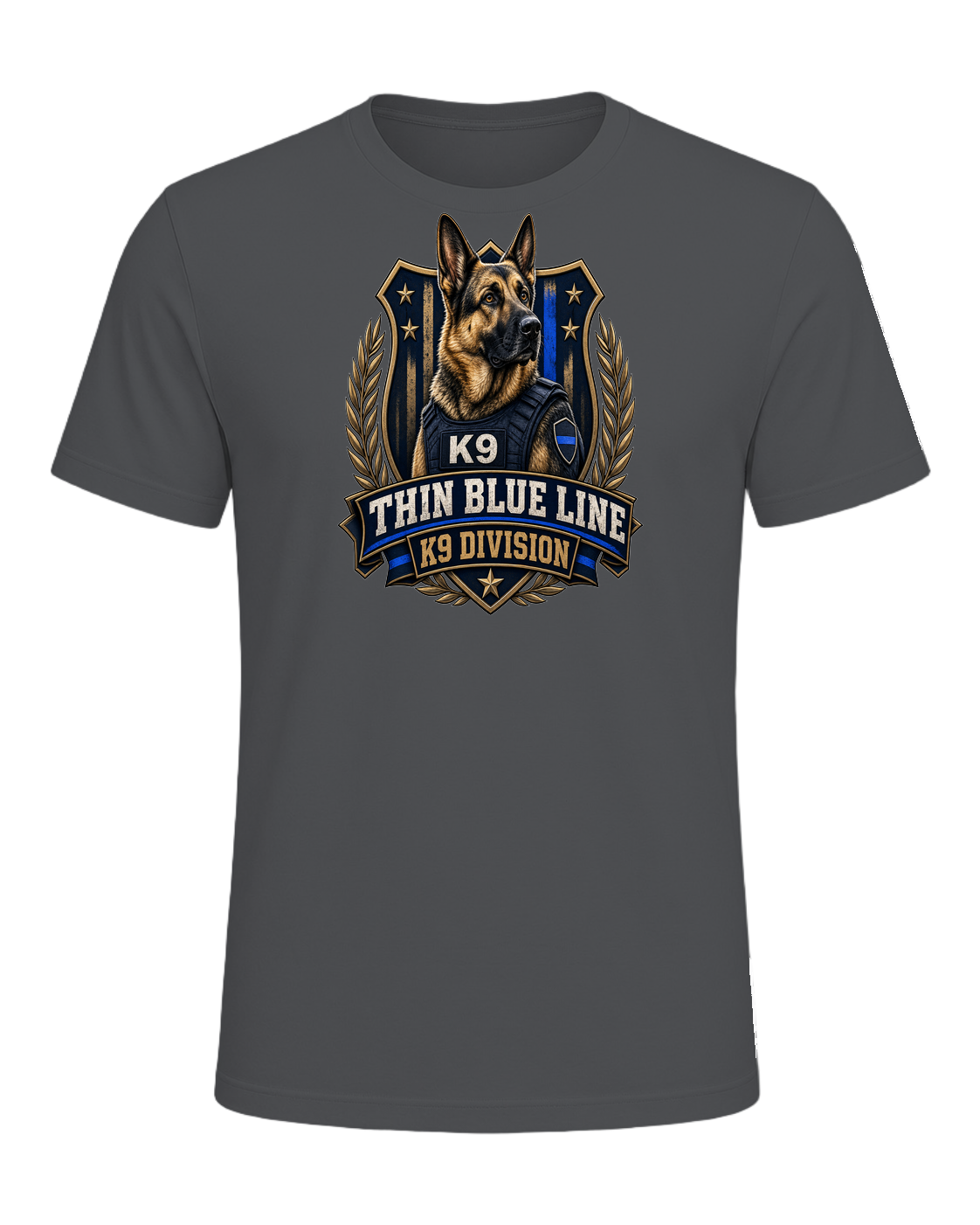 German Shepherd K9 Officer — Asphalt