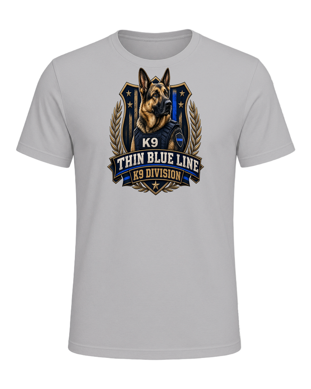 German Shepherd K9 Officer — Athletic Heather