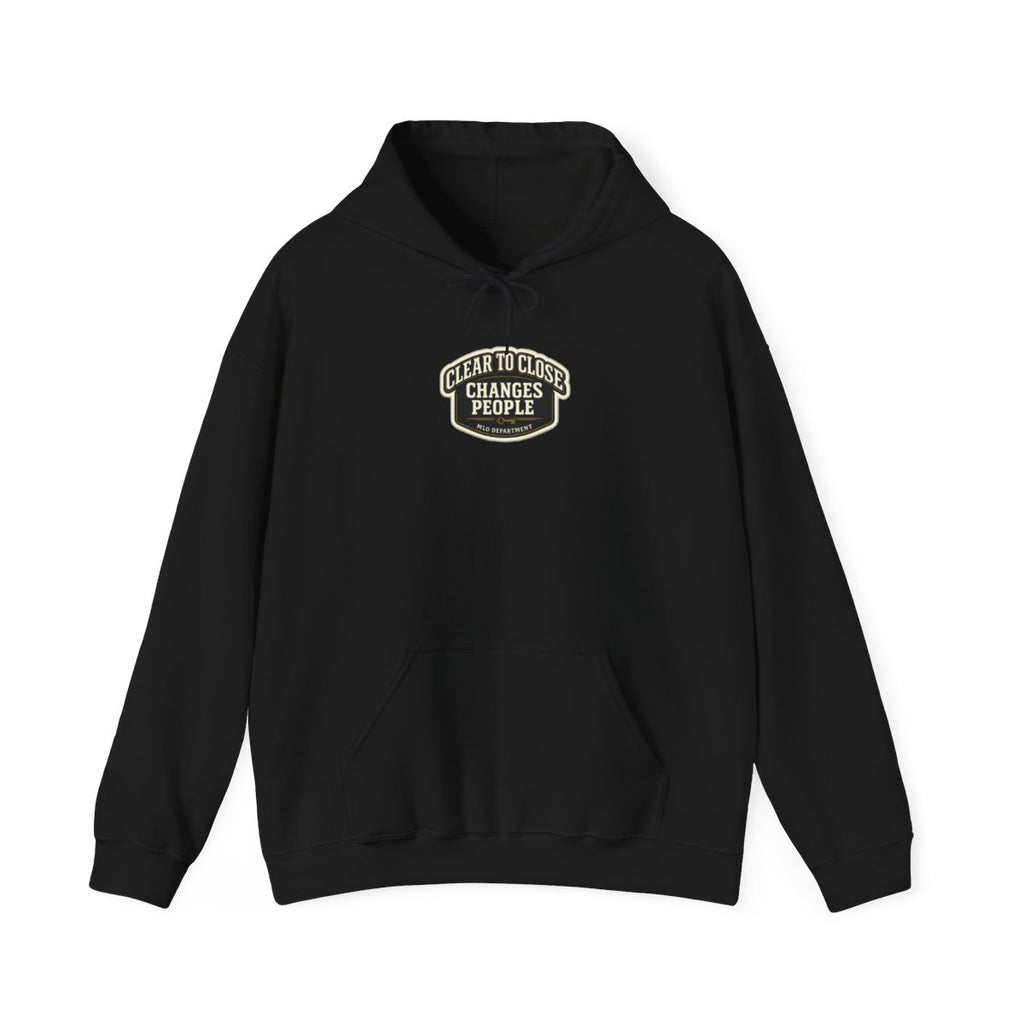 CLEAR TO CLOSE CHANGES PEOPLE Hoodie — Black