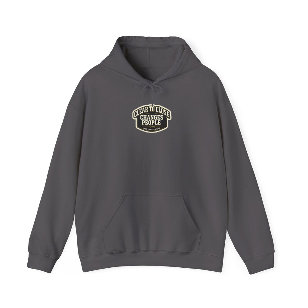 CLEAR TO CLOSE CHANGES PEOPLE Hoodie — Charcoal
