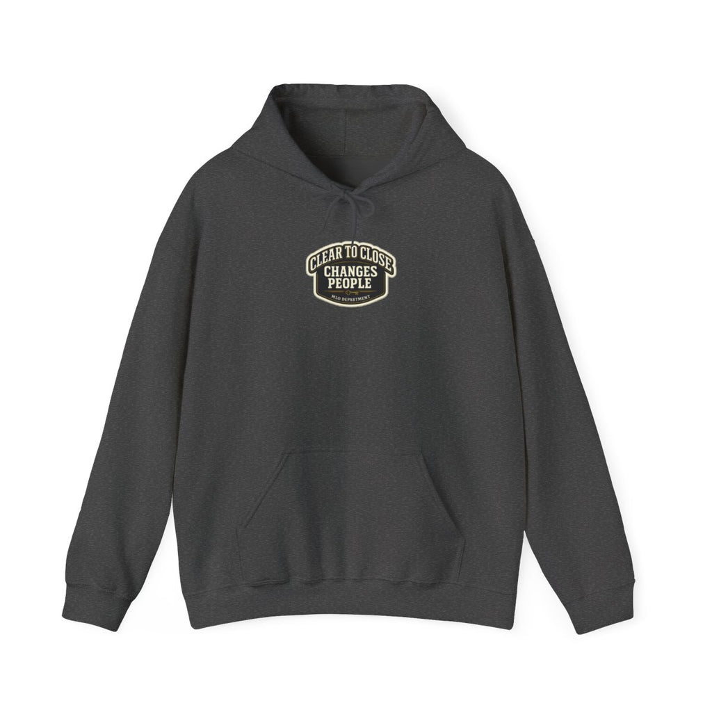 CLEAR TO CLOSE CHANGES PEOPLE Hoodie — Dark Heather