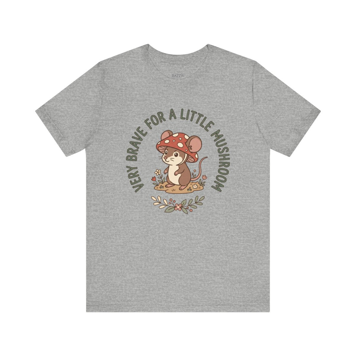 Cottagecore Gift T-Shirt — Very Brave for a Little Mushroom — t-shirt design