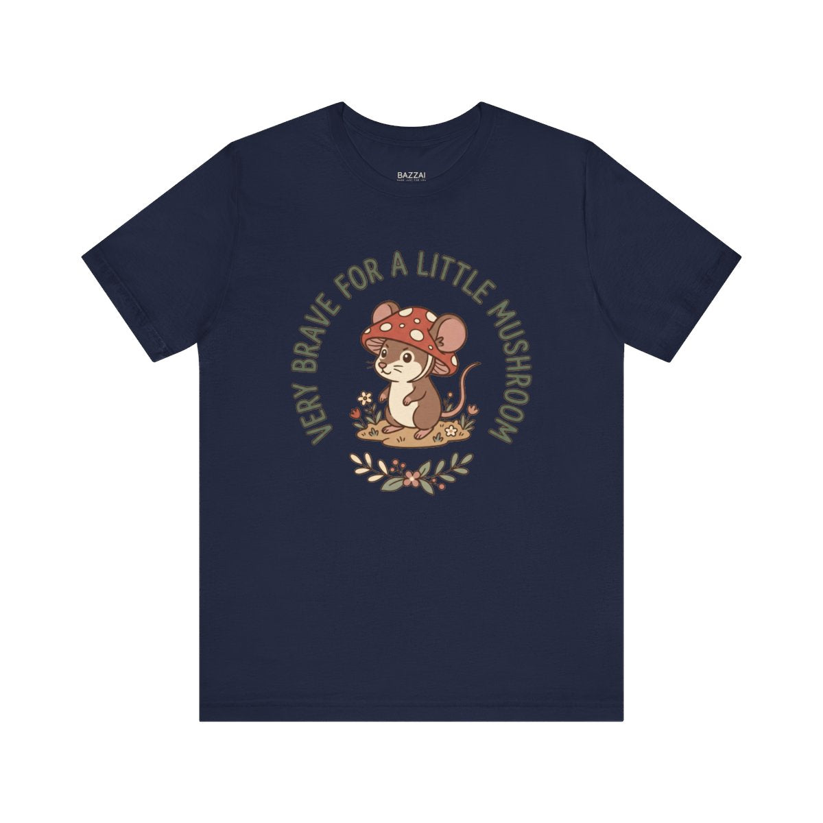 Cottagecore Gift T-Shirt — Very Brave for a Little Mushroom — t-shirt design