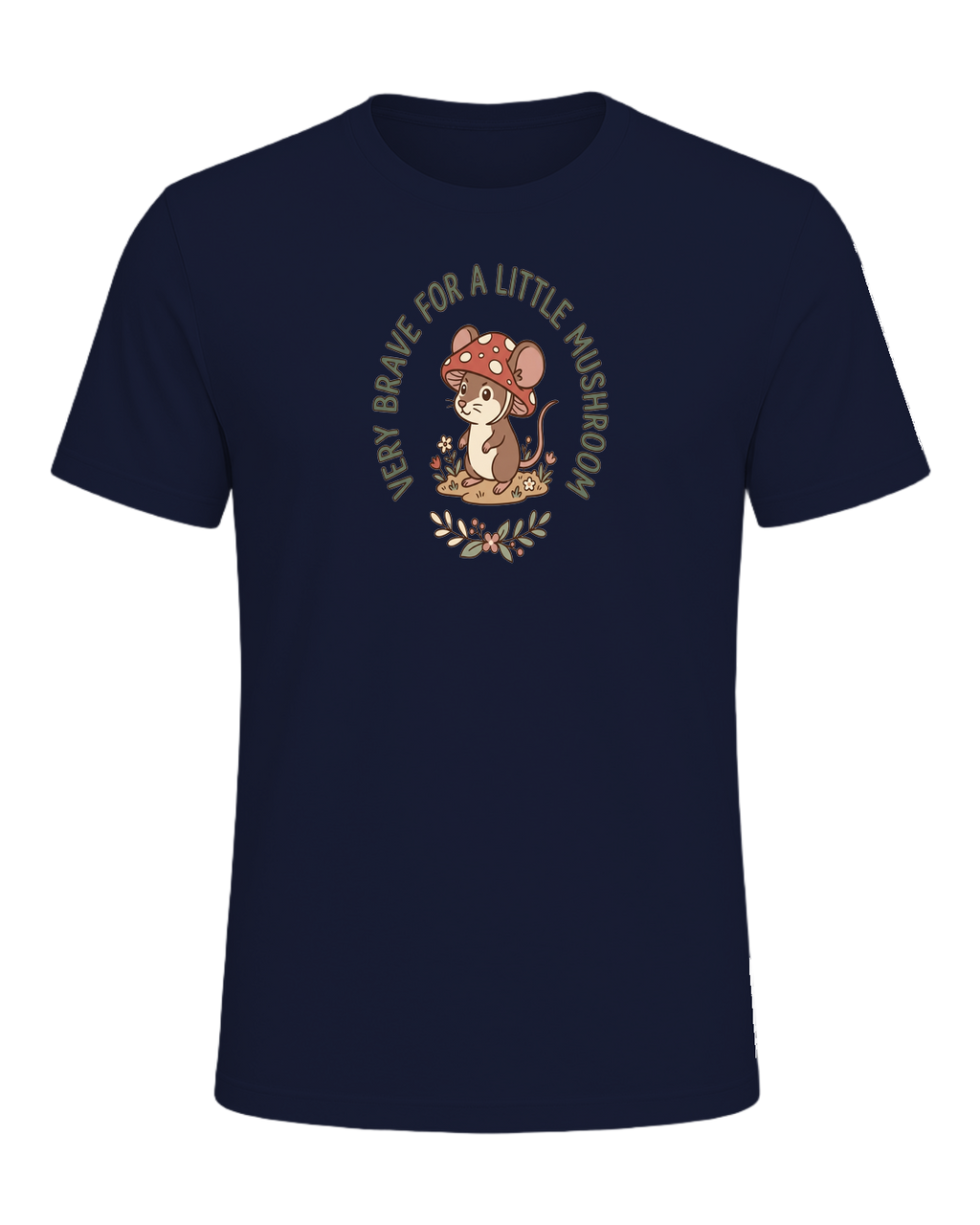 VERY BRAVE FOR A LITTLE MUSHROOM — Navy
