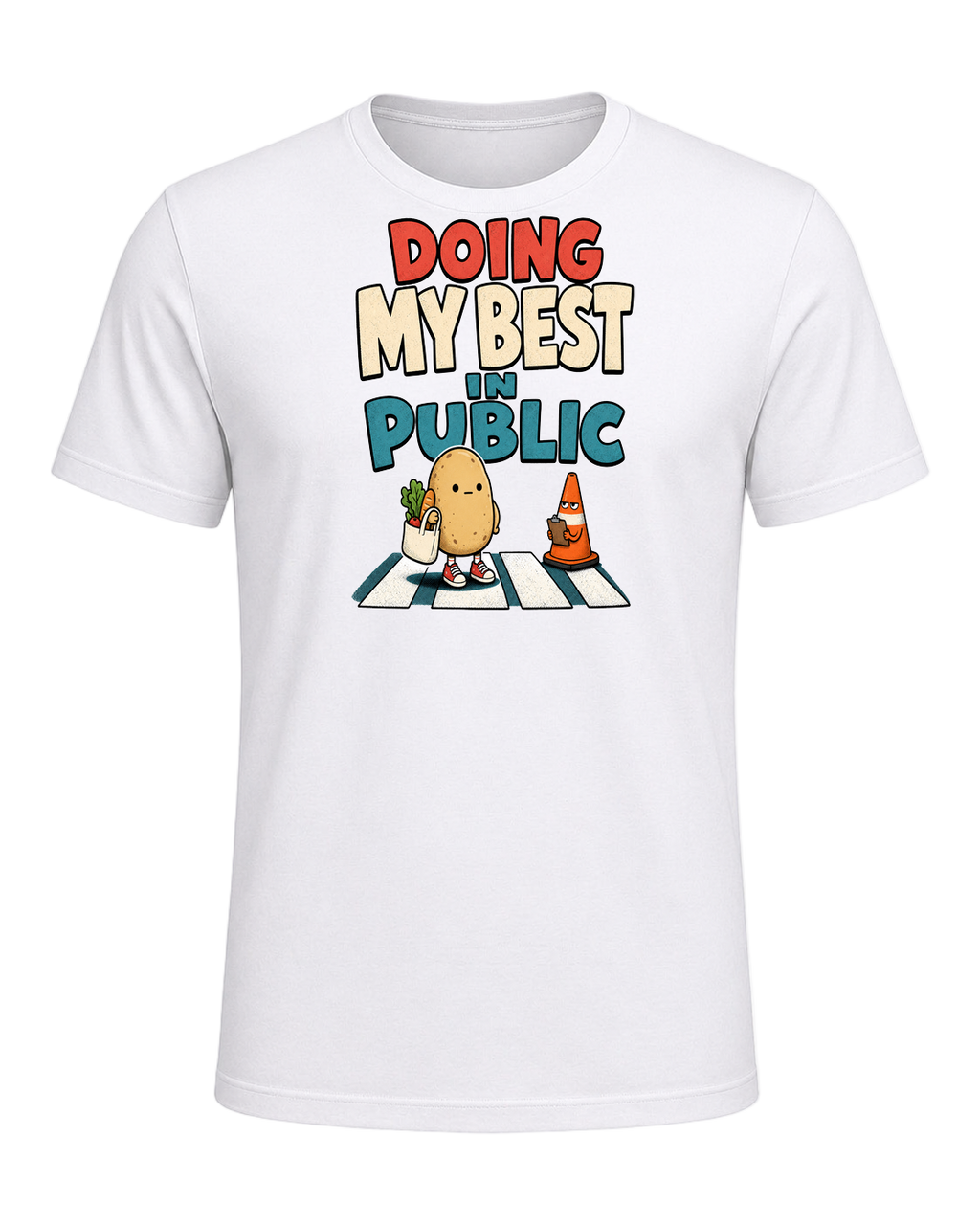 DOING MY BEST IN PUBLIC — White