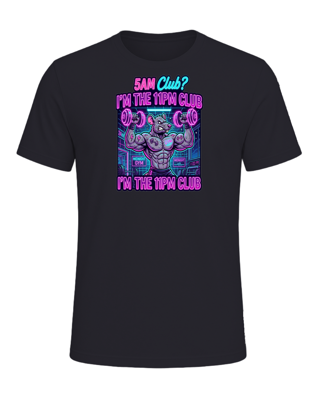 Gym Rat Night Owl — Dark Grey