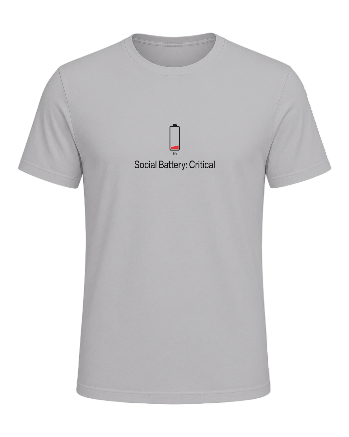 Social Battery Empty — Athletic Heather