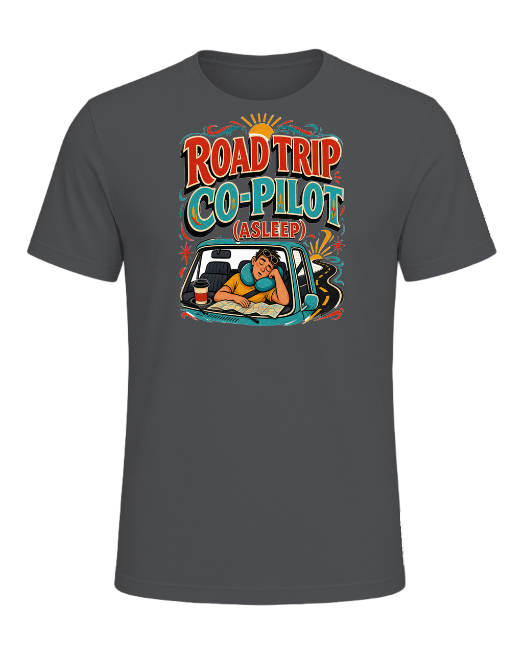 ROAD TRIP CO-PILOT (ASLEEP) — Asphalt