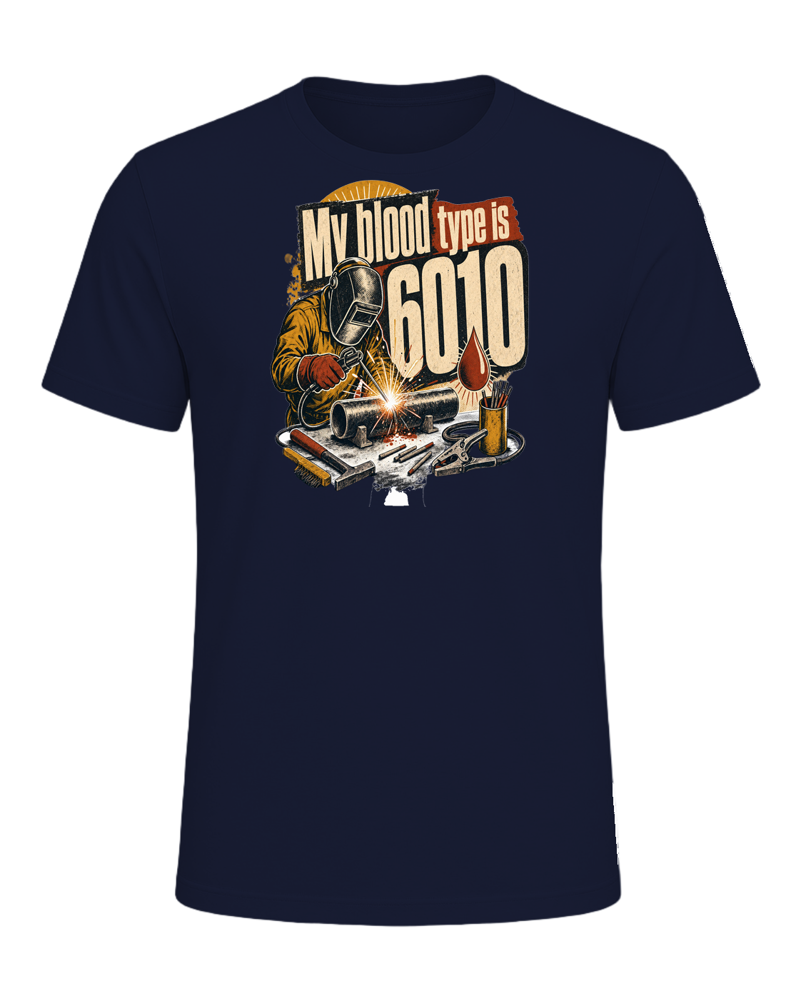 My blood type is 6010 — Navy