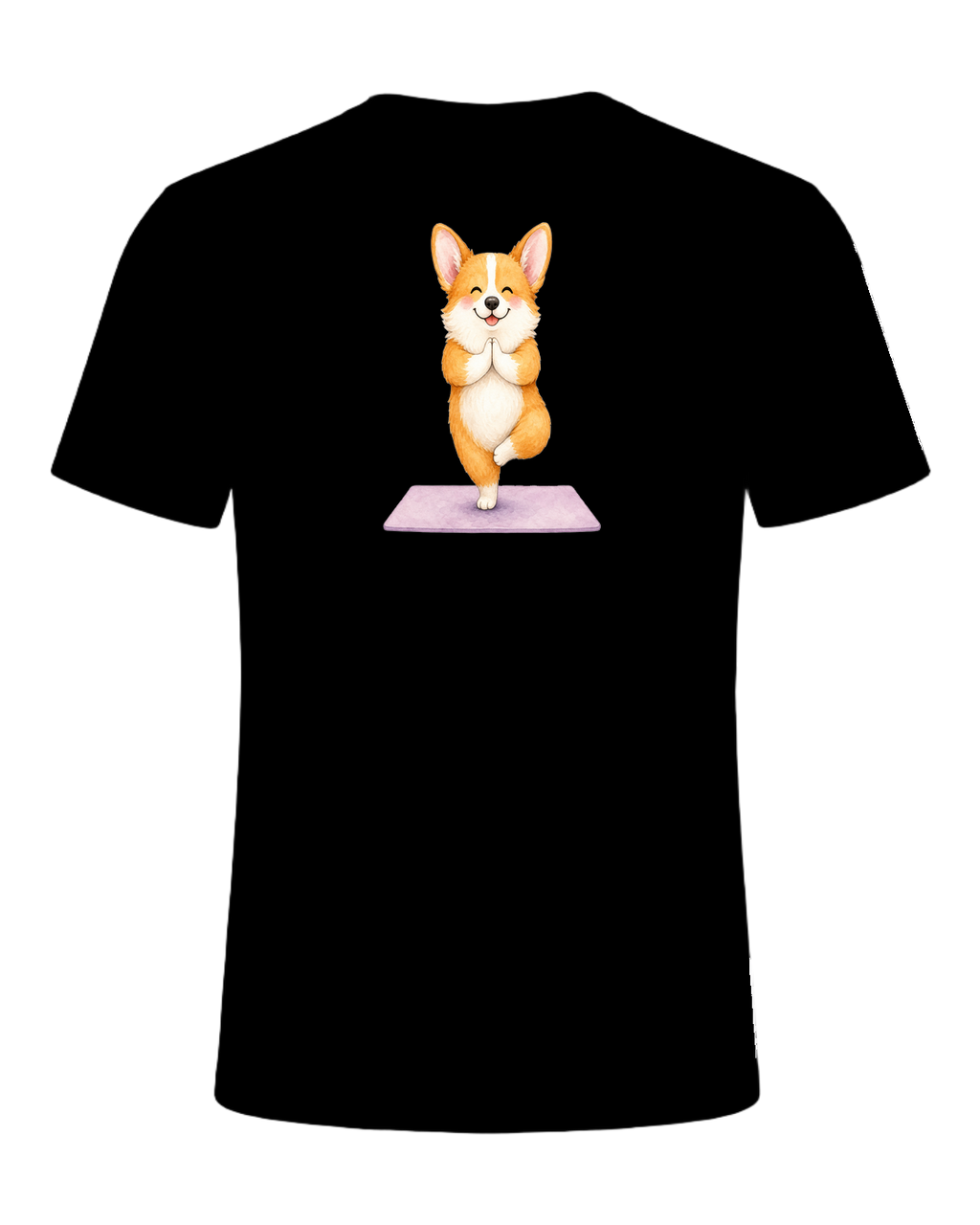 Corgi + Yoga — Black