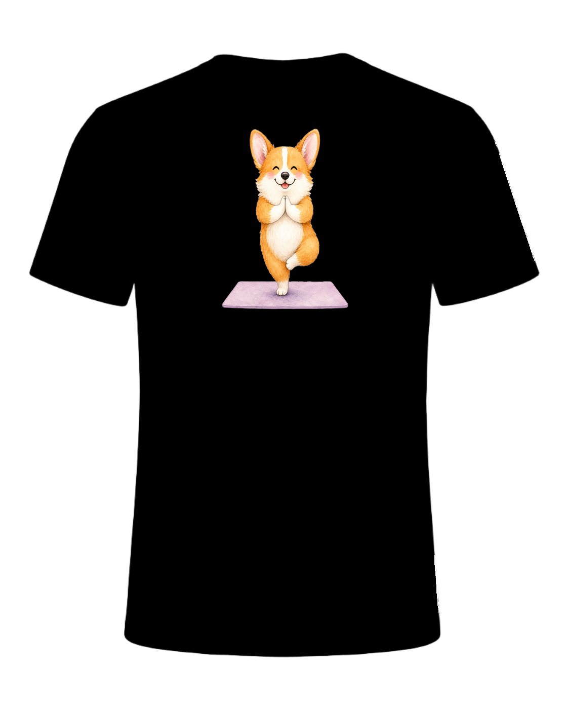 Corgi + Yoga — Black