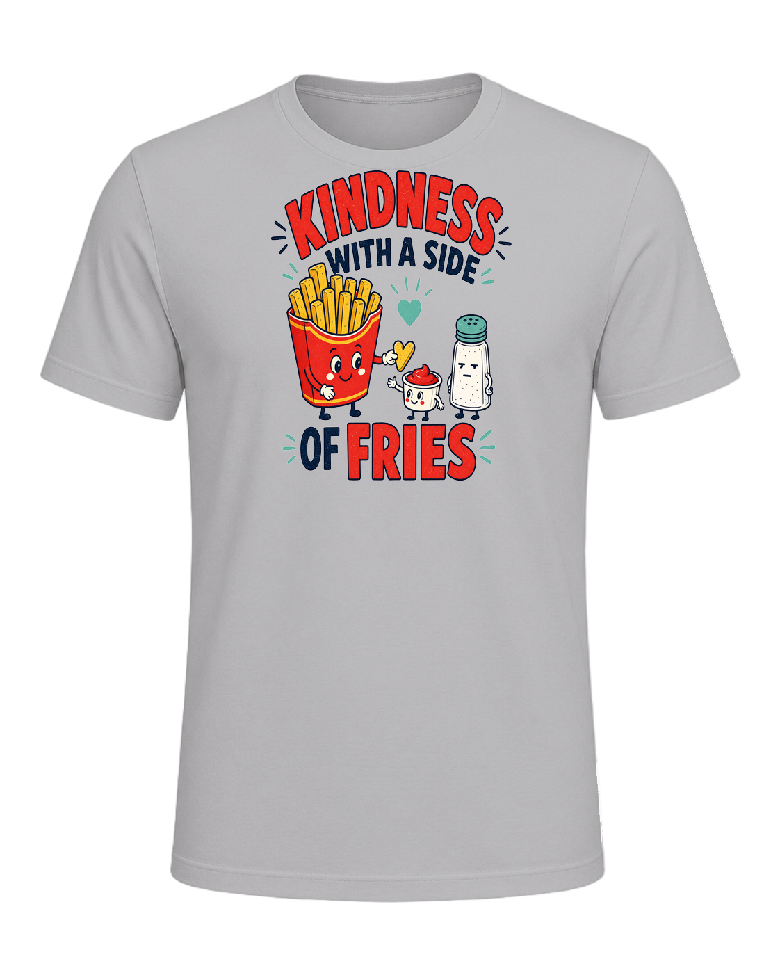 KINDNESS WITH A SIDE OF FRIES — Athletic Heather