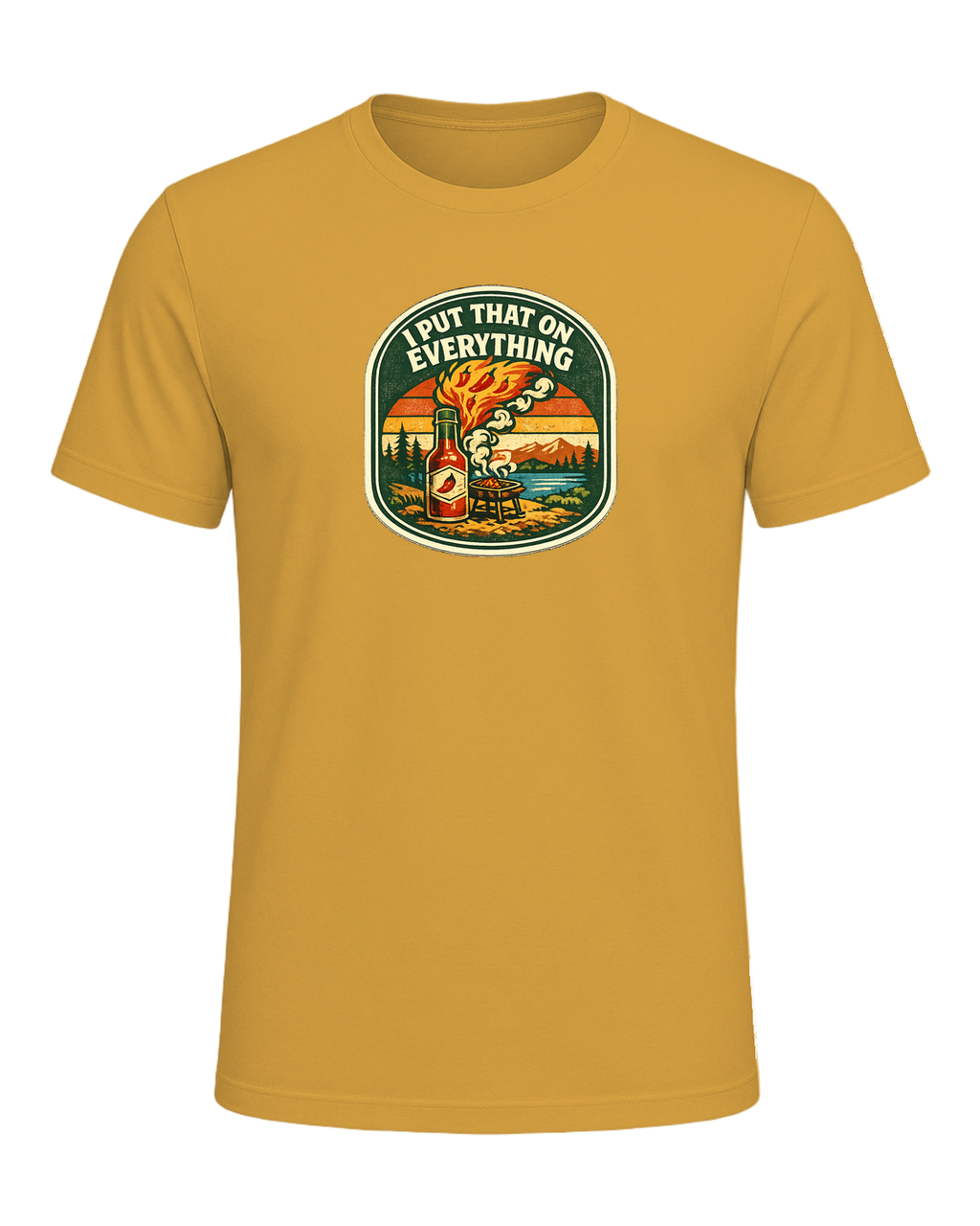 I Put That On Everything Tee — Heather Mustard
