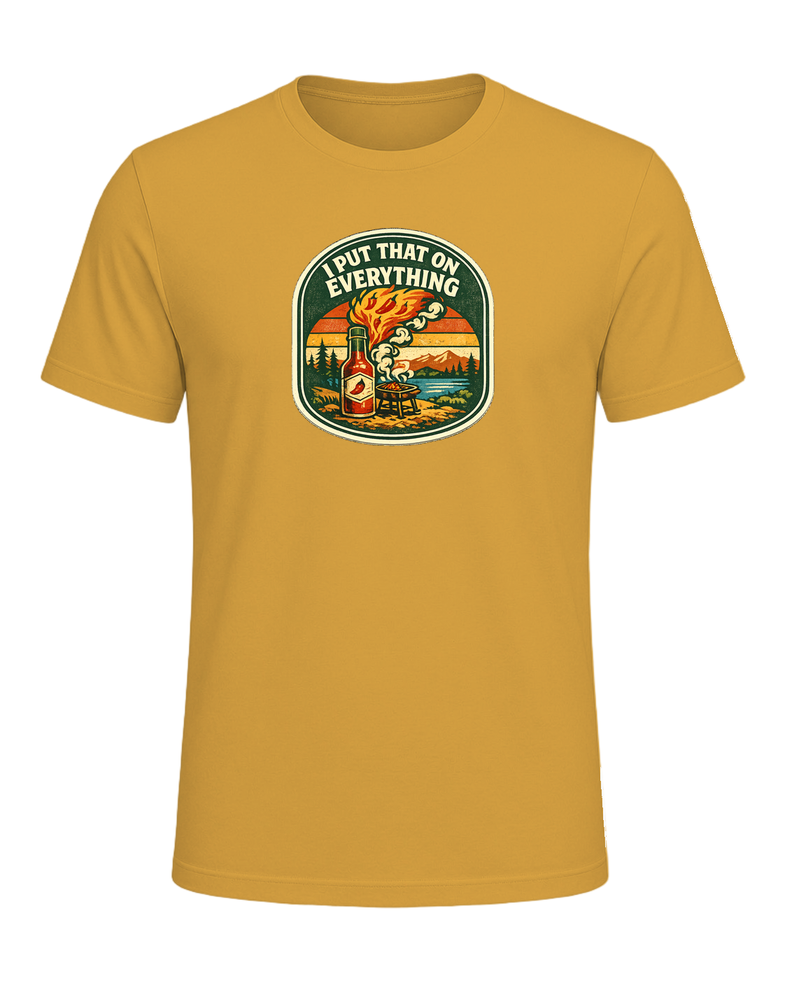 I Put That On Everything Tee — Heather Mustard