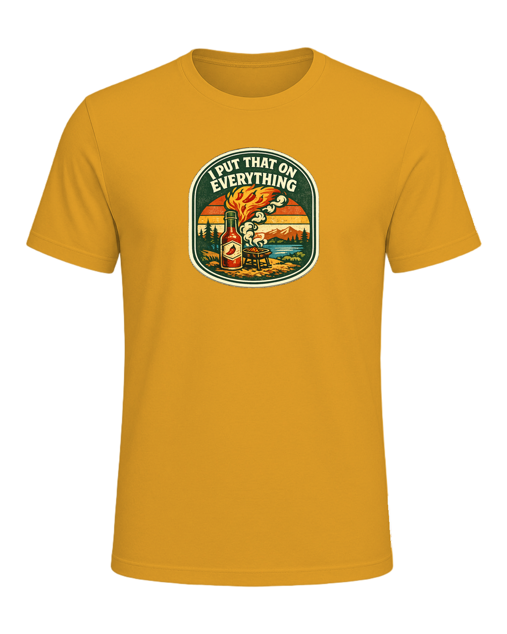 I Put That On Everything Tee — Mustard