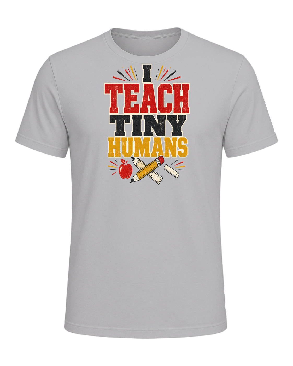 I TEACH TINY HUMANS — Athletic Heather