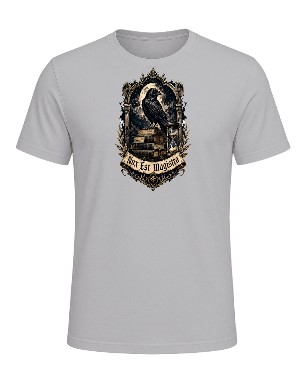 Latin Motto Crest — Athletic Heather
