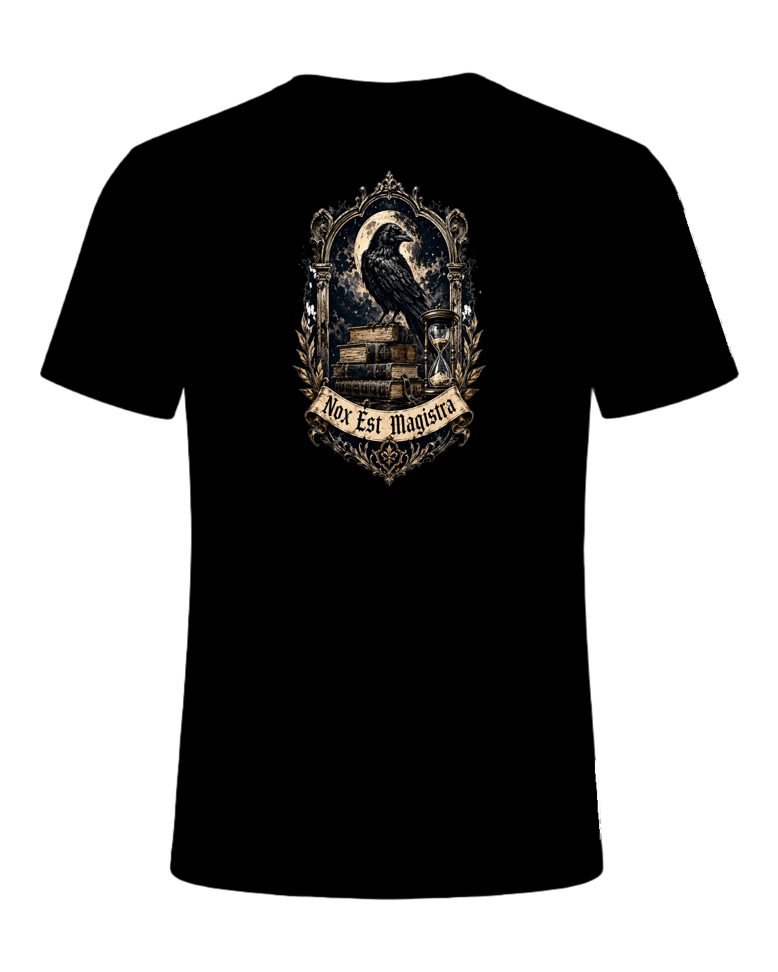 Latin Motto Crest — Black