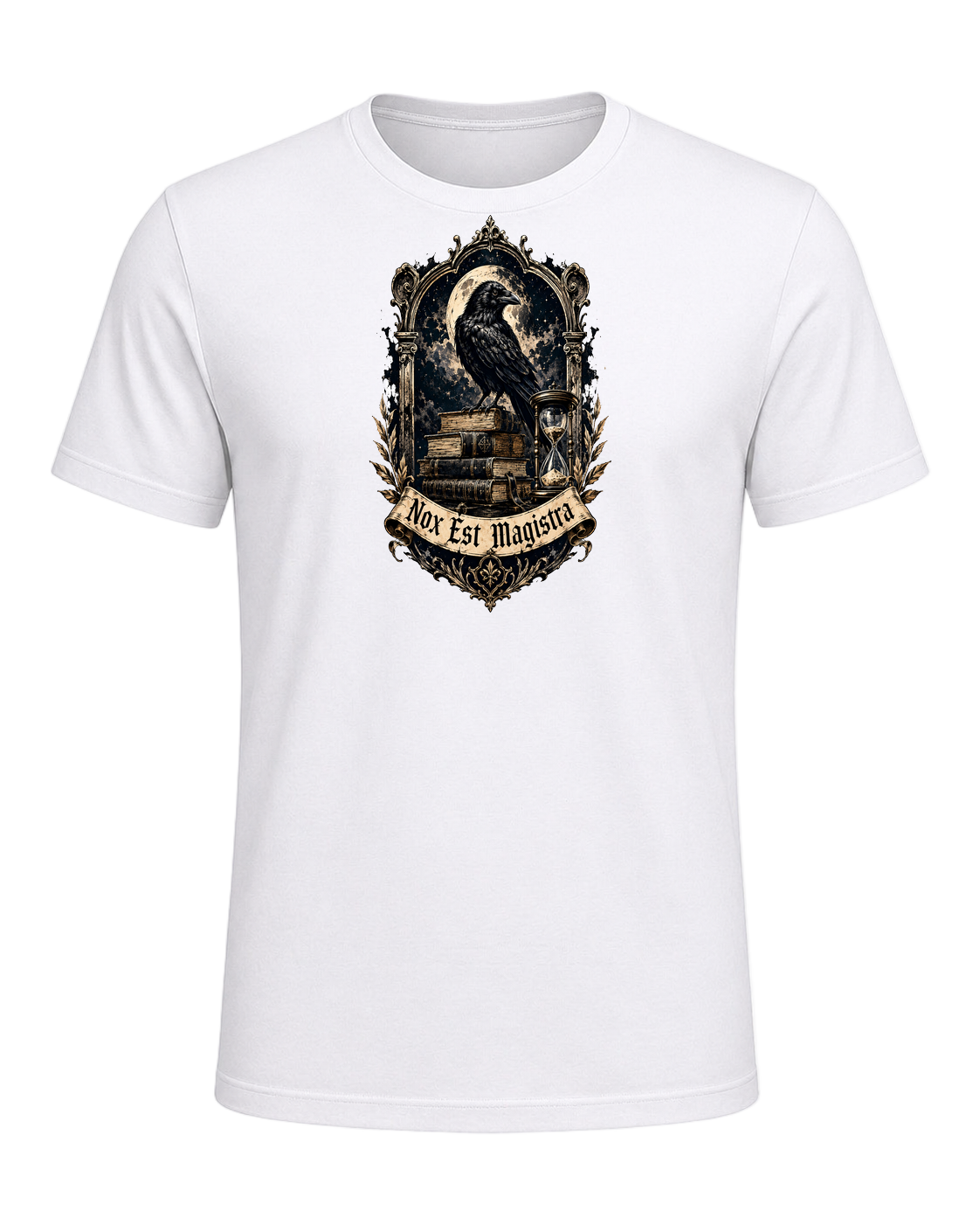 Latin Motto Crest — White