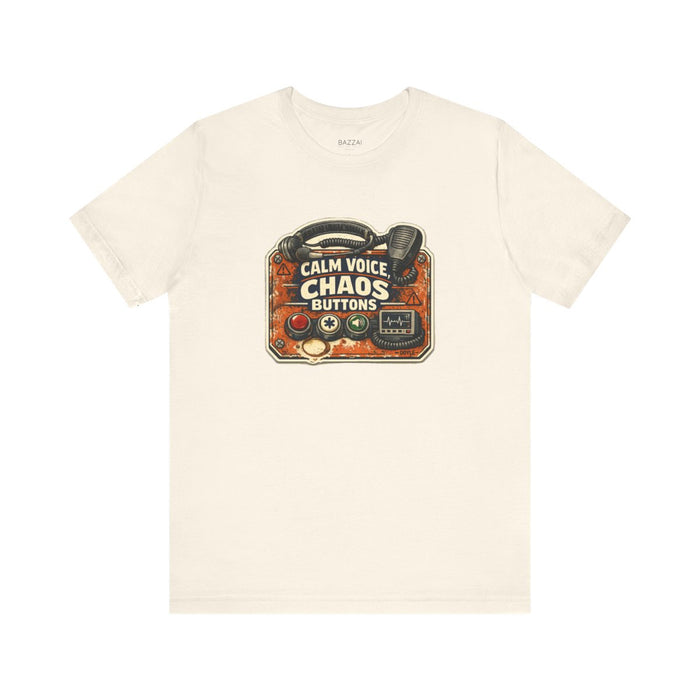 911 Dispatcher T-Shirt — Calm Voice, Chaos Buttons